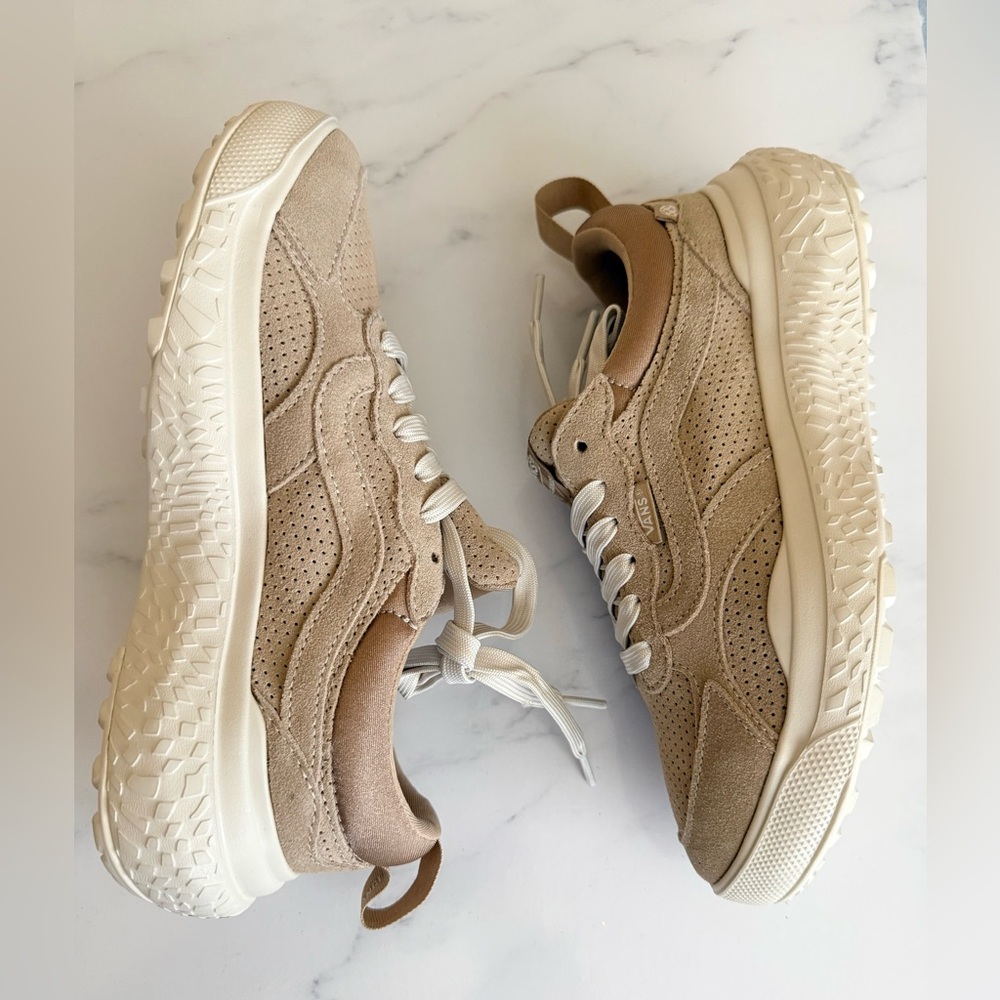 Vans Women's Tan Suede Athletic Shoes